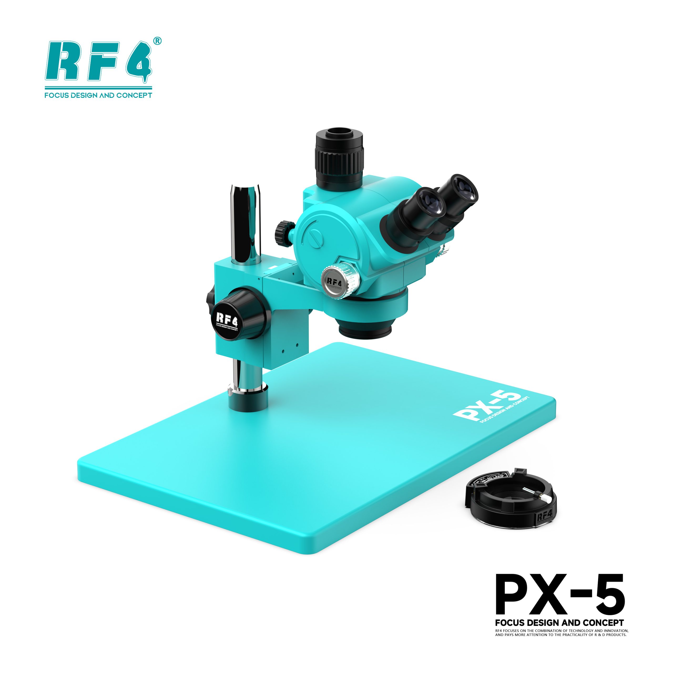 RF4 PX-5 Trinocular Stereo Microscope