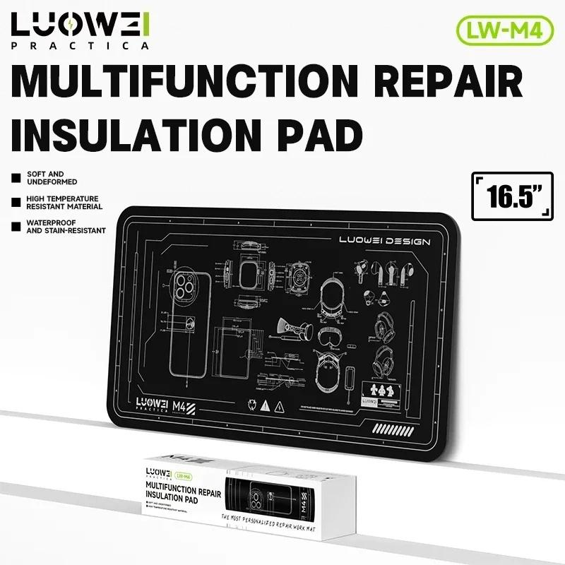 LUOWEI LW-M4 15.6-inch High-Temperature Resistant Insulation Silicone Repair Pad