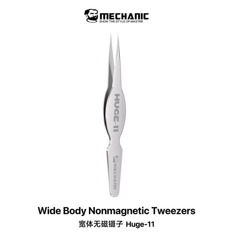 MECHANIC Huge-11 Wide Body Nonmagnetic Professional Repair Tweezers