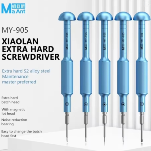 MaAnt MY-905 5-in-1 Xiaolan S2 Alloy Steel 2D Screwdriver Set for Mobile Phone Repair