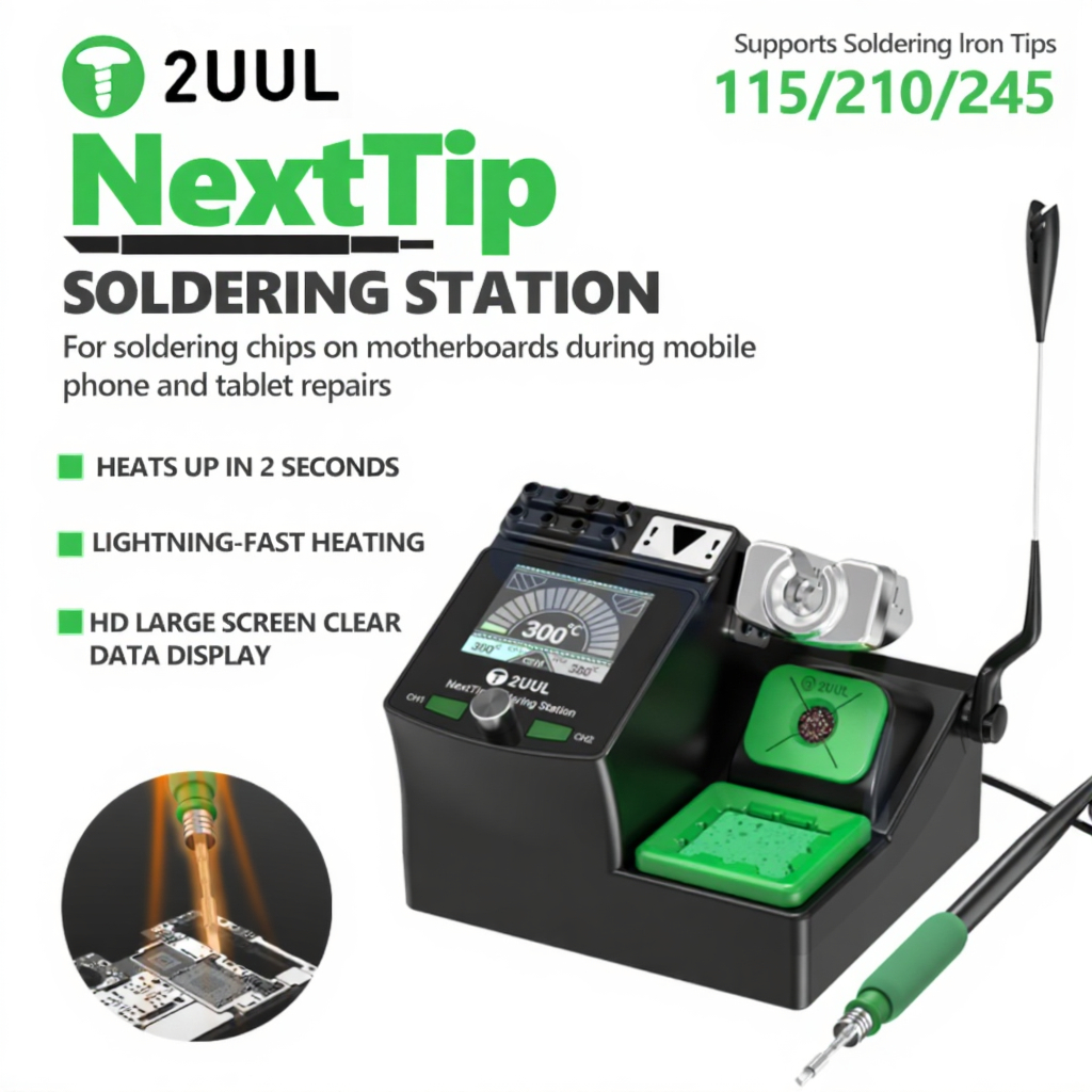 2UUL NT210 NextTip 80W Soldering Station Compatible with C115 / C210 / C245 Handle