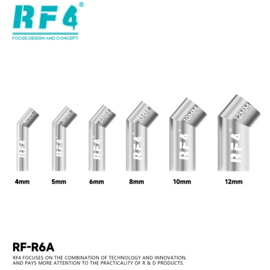 RF4 RF-R6A Diagonal Air Gun Nozzle Set ( 4mm / 5mm / 6mm / 8mm / 10mm / 12mm )
