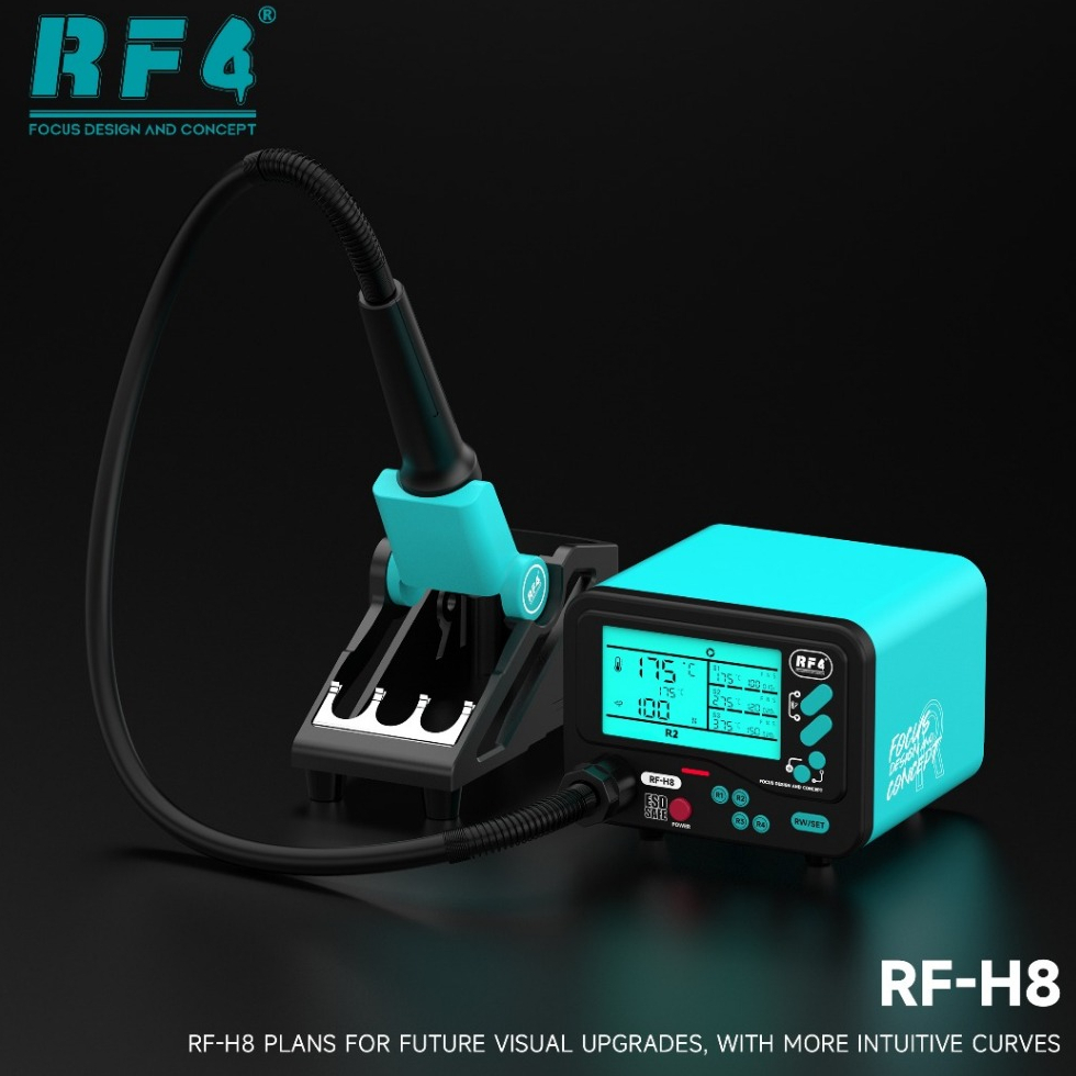 RF4 RF-H8 Temperature Control ESD Hot Air Gun Rework Station for PCB BGA Repair