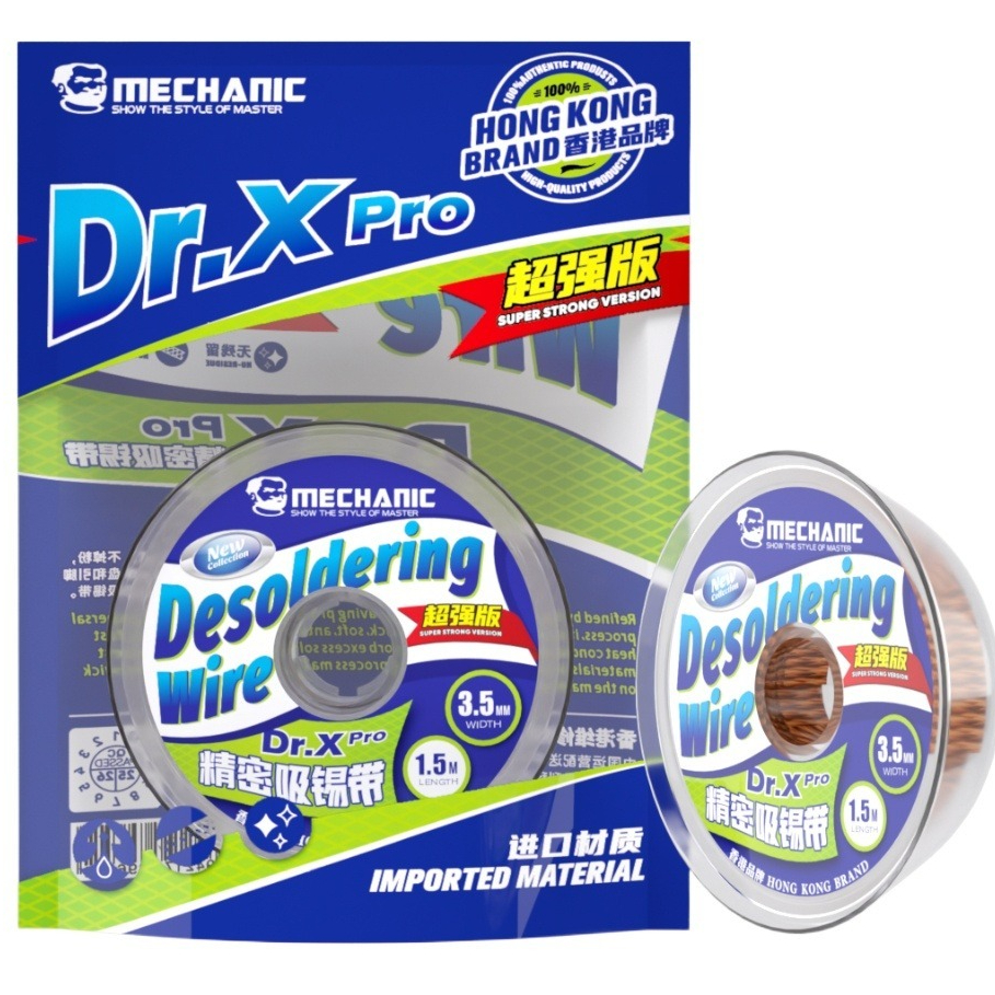MECHANIC Dr.X Pro 1.5M No-Residue Precision Solder Wick for Motherboard BGA Repair