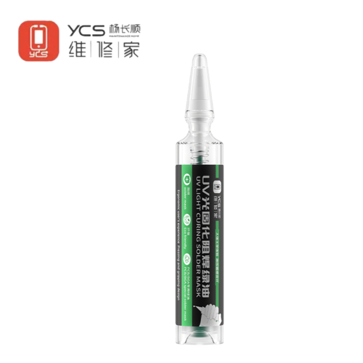 YCS UV Light Curing Solder Mask Green Oil for Mobile Phone Repair
