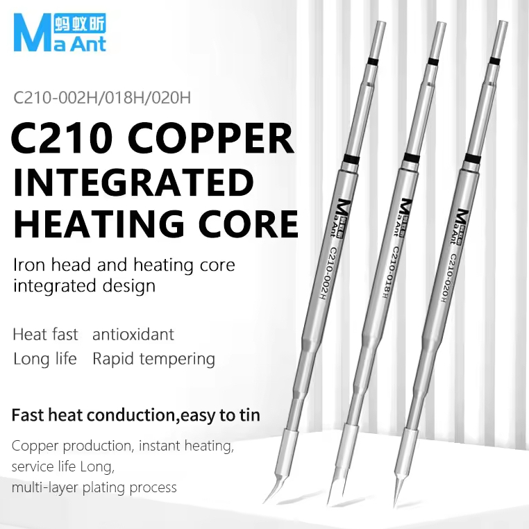 MaAnt C210 H Series Universal Copper Integrated Soldering Iron Tips for 210 / T26 Soldering Station