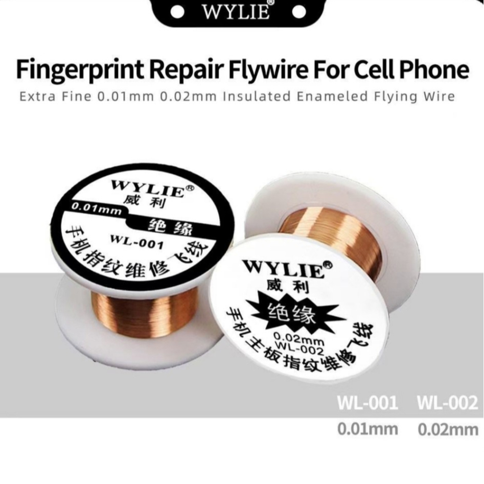 Wylie WL-001 / WL-002 Extra-Fine 0.01mm / 0.02mm Fly Wire for Mobile Phone Fingerprint Repair