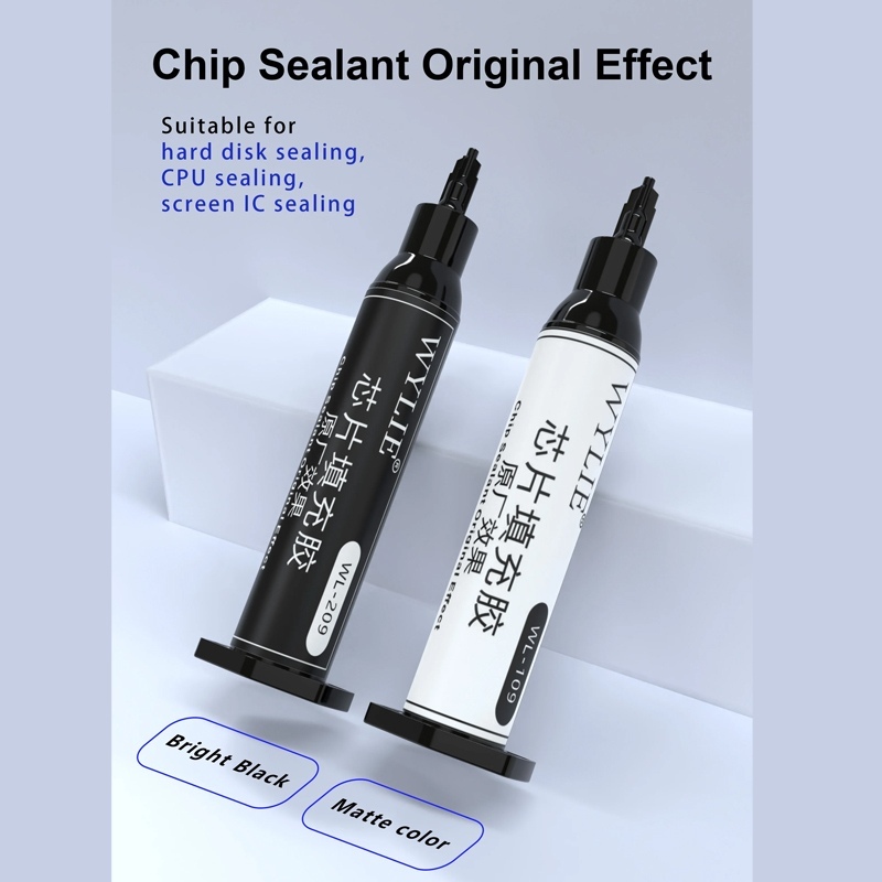 WYLIE WL-109 MATTE WL-209 BRIGHT BLACK CHIP SEALANT ORIGINAL EFFECT