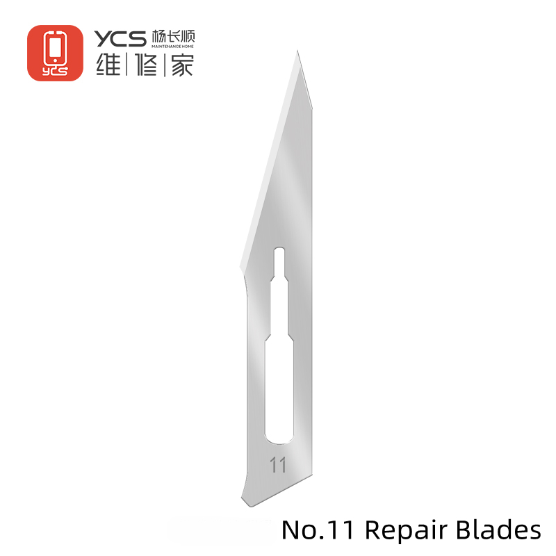 YCS No.11 Metal Repair Blade for PCB Motherboard Glue Remove / Disassemble IC - 10PCS