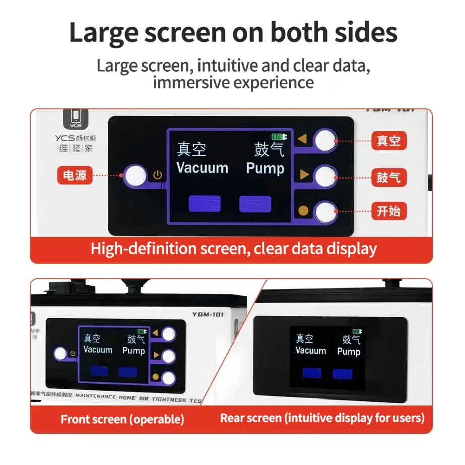 YCS YQM-101 Upgraded Digital Air Tightness Tester for Phones Waterproof Performance Detection - Image 3