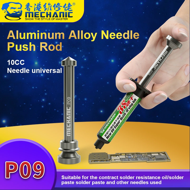 MECHANIC P09 Aluminum Alloy Push Rod for Soldering Oil / Green Oil / Tin Paste / Rosin - Image 3