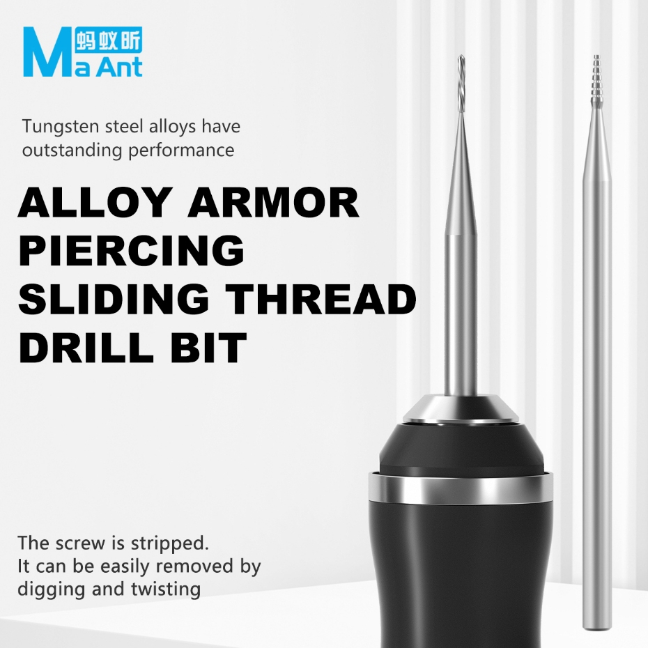 MaAnt Alloy Armor Piercing Sliding Thread Drill Bit for Removing Stripped Thread Screws - Image 3