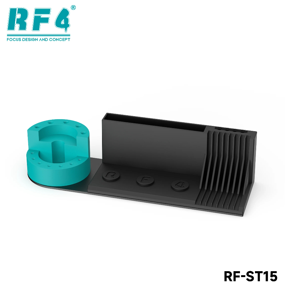 RF4 RF-ST15 Multifunctional Rotating Tweezers/Screwdriver Storage Rack with Stencil Storage Function