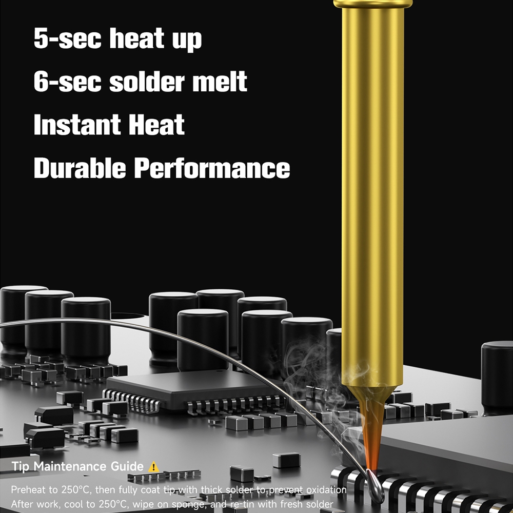MECHANIC OT Series Precision Golden Soldering Iron Tips for T12 / 950 Soldering Station - Image 3
