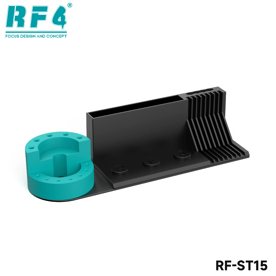RF4 RF-ST15 Multifunctional Rotating Tweezers/Screwdriver Storage Rack with Stencil Storage Function - Image 5