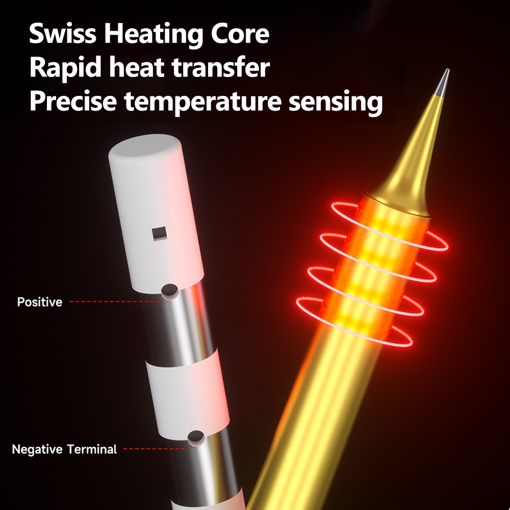MECHANIC OT Series Precision Golden Soldering Iron Tips for T12 / 950 Soldering Station - Image 7