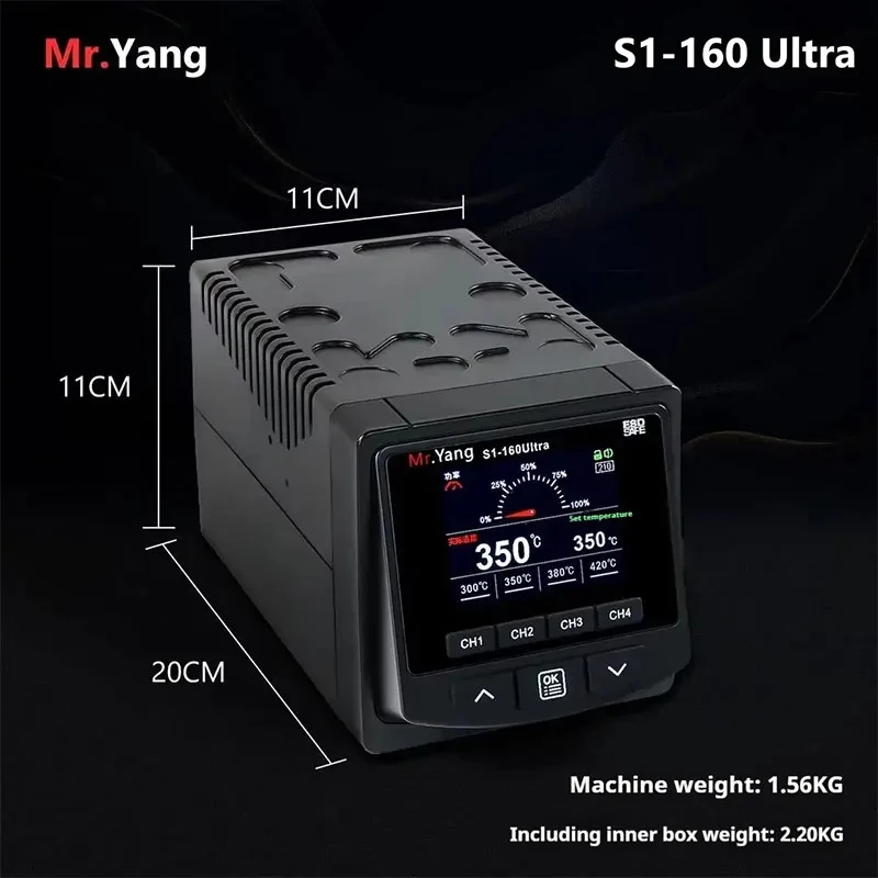YCS S1-160 Ultra Soldering Station Rapid Temperature Recovery With Wire Control Handle - Image 7