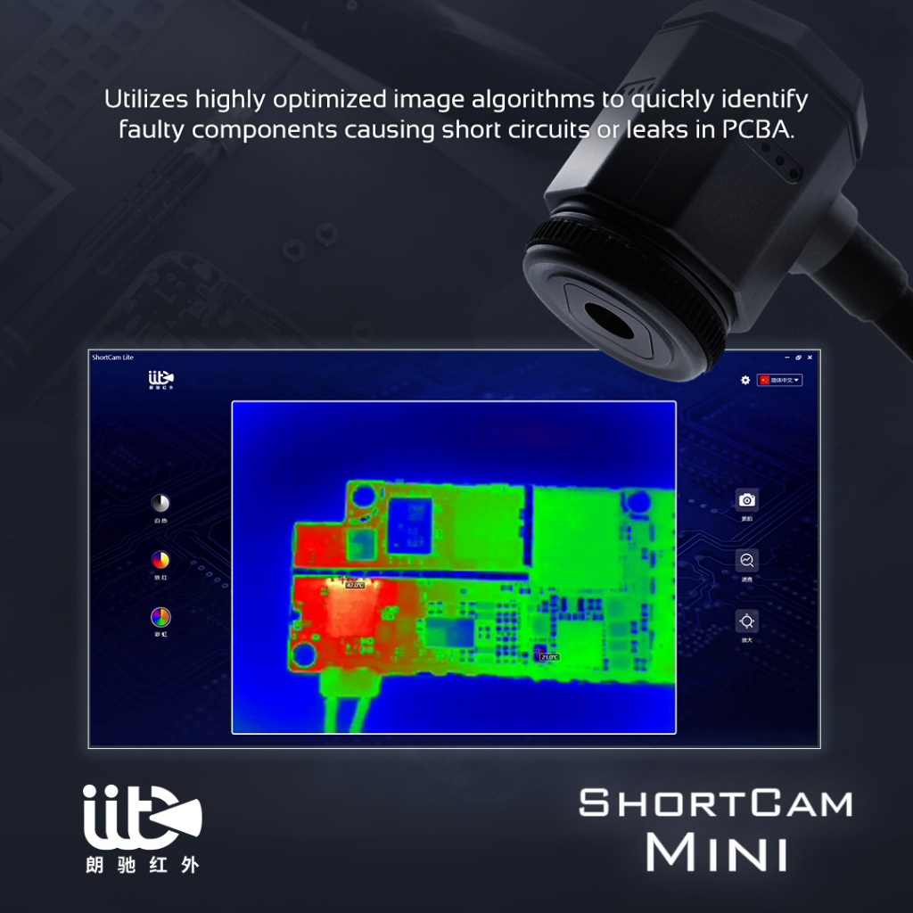 ShortCam MINI Infrared Rapid Diagnosis Instrument for Quickly Locates PCB Short Leakage Faulty - Image 9