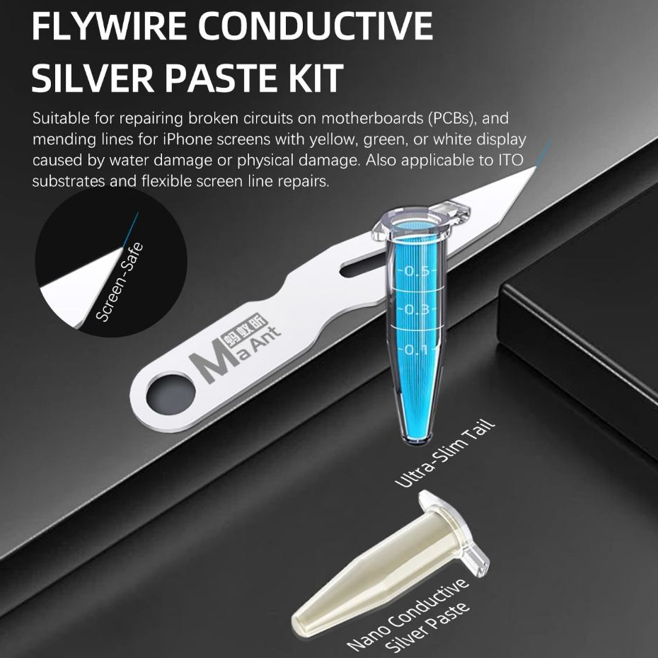 MaAnt M100 Fly Wire Conductive Silver Paste for Mobile Phone ITO Conductive Flexible Screen Repair - Image 4