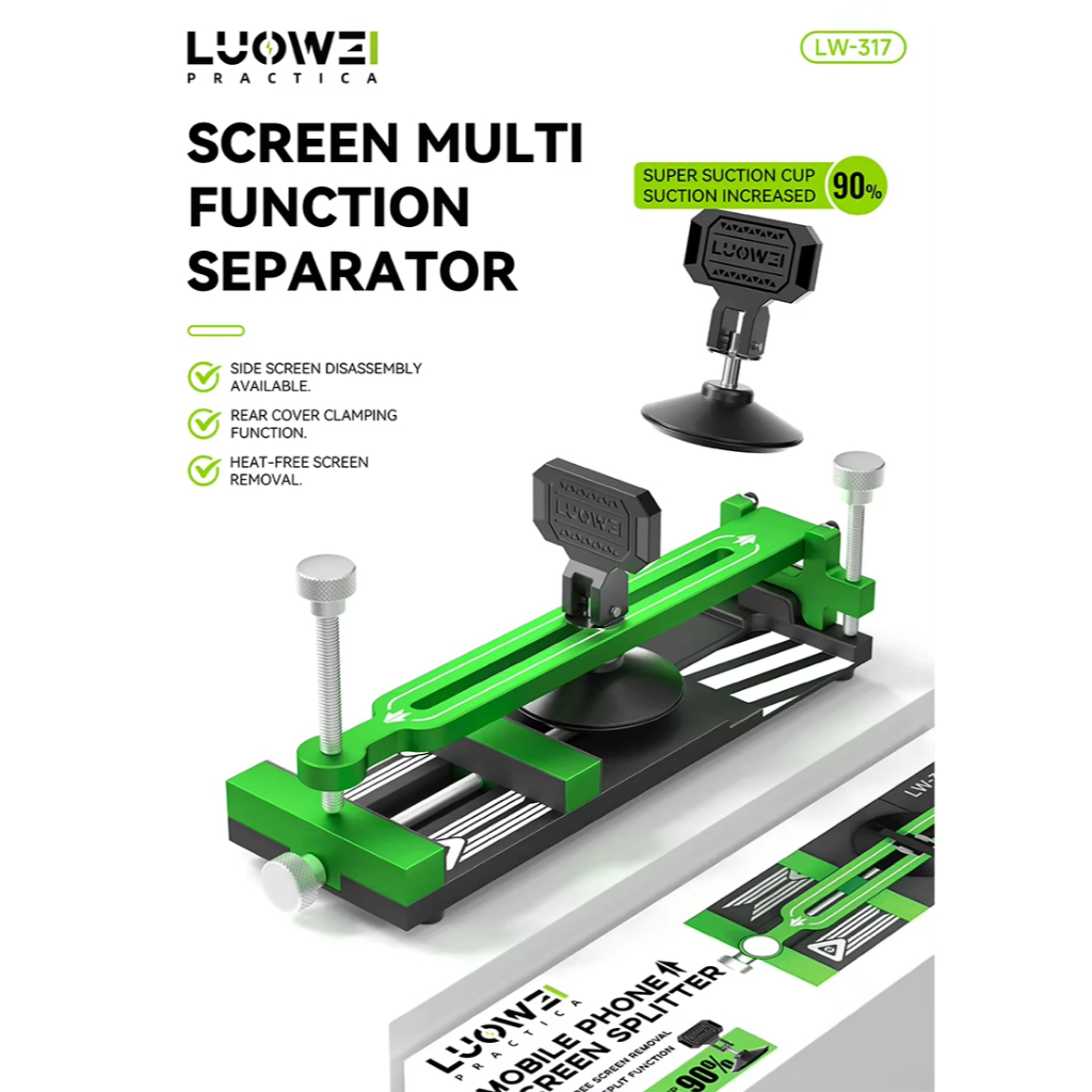 LUOWEI LW-317 Unheated Universal Mobile Phone LCD Screen Separation Fixture