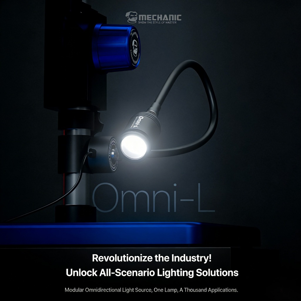 MECHANIC OMNI-L Portable Bendable 5W Microscope LED Light with Magnetic Base