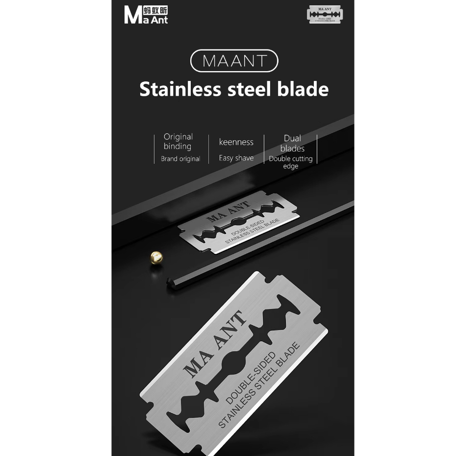 MaAnt Stainless Steel Double Sided Blade for Dismantling And De-Gumming