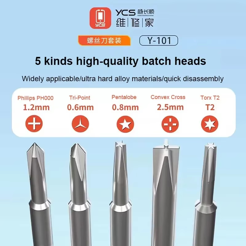 YCS Y101 2D Maintenance Home Screwdriver Kit Set (1Box/5Pcs) - Image 3