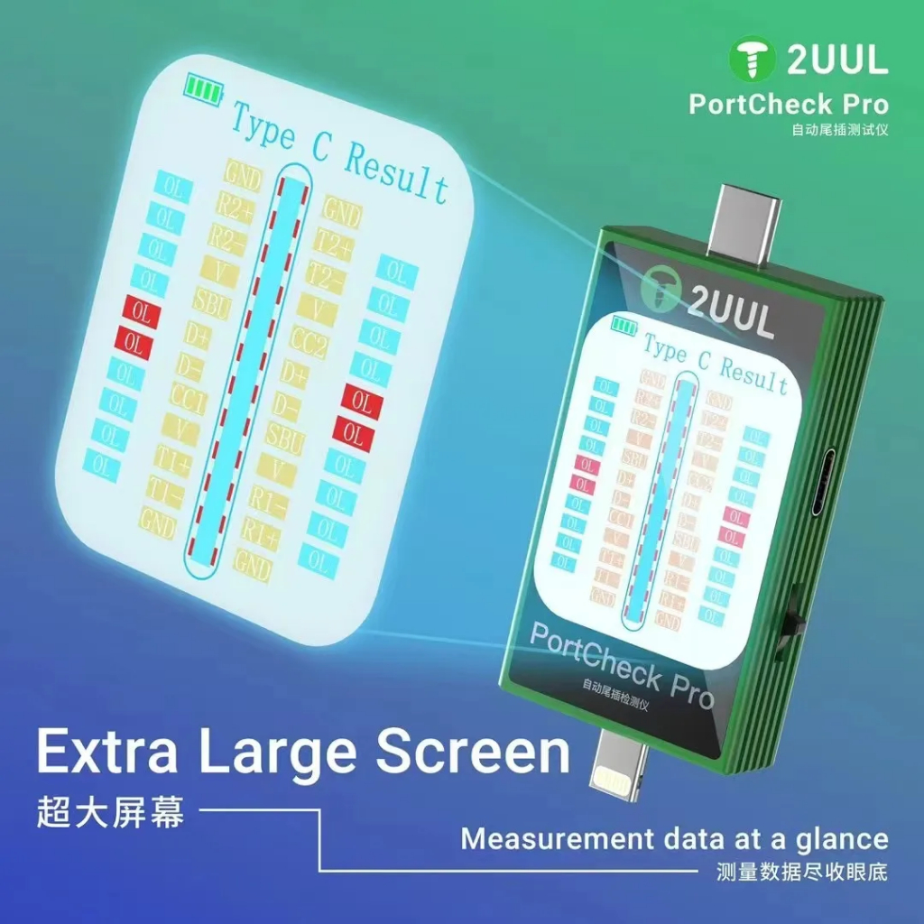 2UUL PW31 PortCheck Pro 5V / 2A Type-C / Lighting Interface Automatic Tail Plug Detector - Image 3