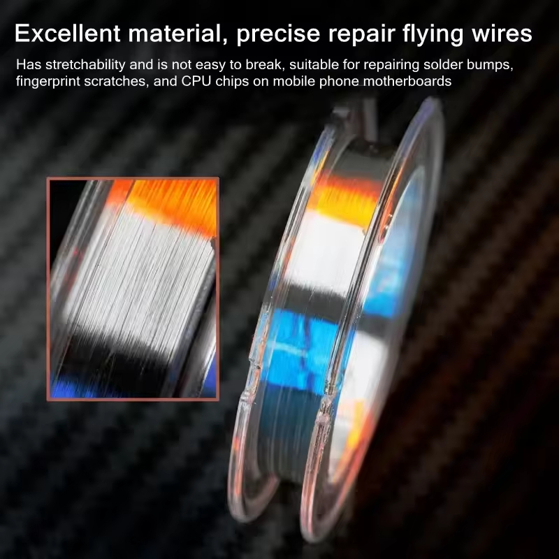 YCS - 0.01mm Silver Flying Wire for Motherboard PCB BGA Soldering Repair - Image 4