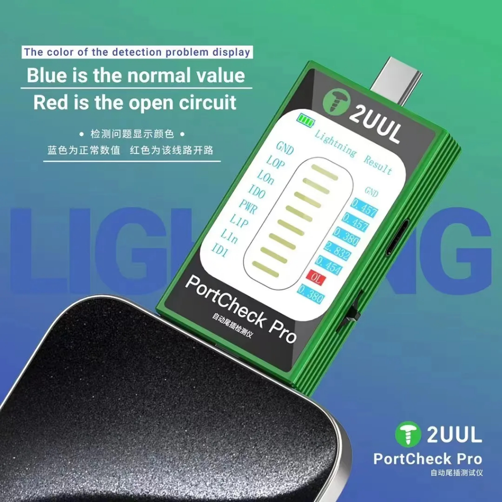 2UUL PW31 PortCheck Pro 5V / 2A Type-C / Lighting Interface Automatic Tail Plug Detector - Image 7