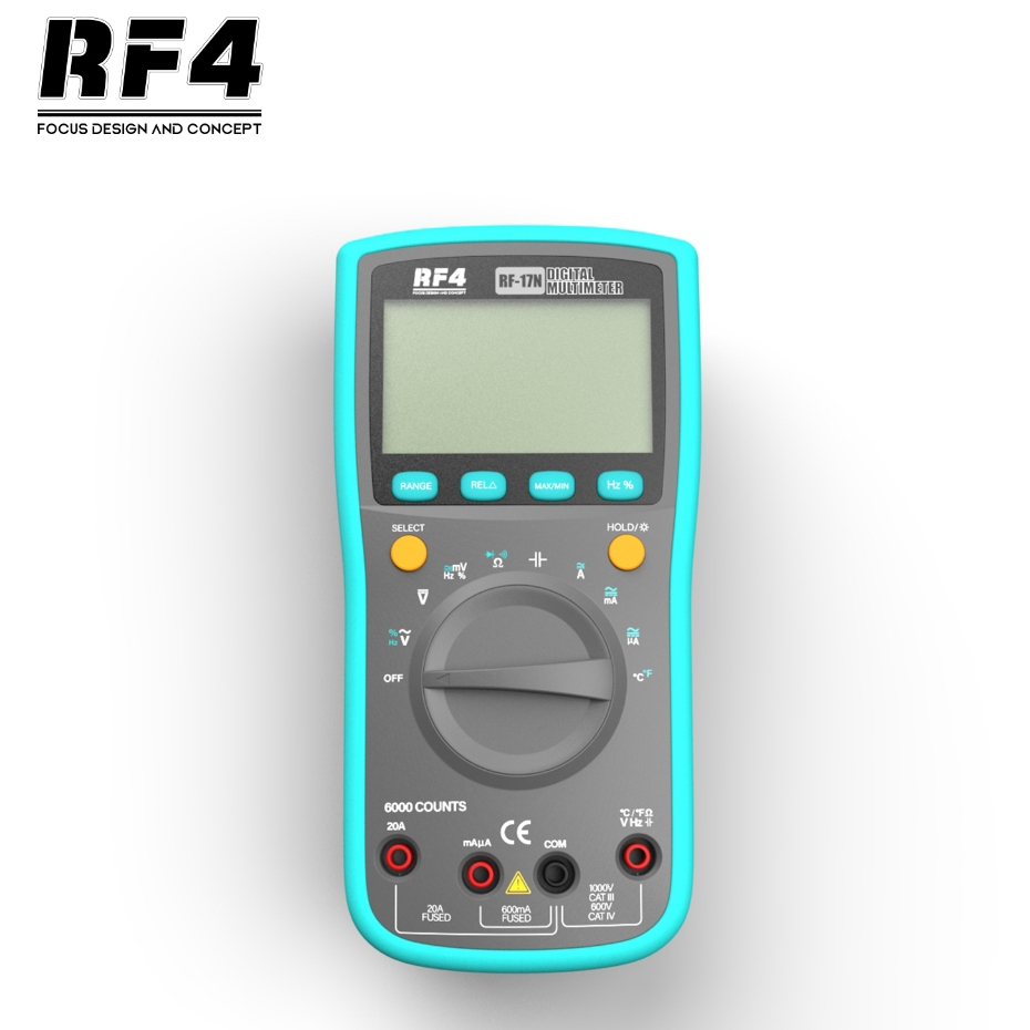 RF4 RF-17N Auto Range 6000 Counts True-RMS High-precision Digital Multimeter - Image 7