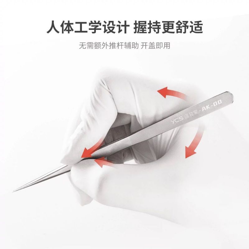 YCS AK-00 High Precision Hand-Polished Ultra-Pointed Tweezers - Image 5