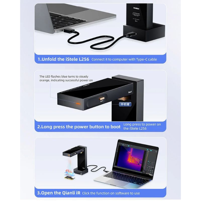 TERMOCAMERA AD INFRAROSSI QIANLI HUBEN L256 DUAL-SPECTRAL - Image 5