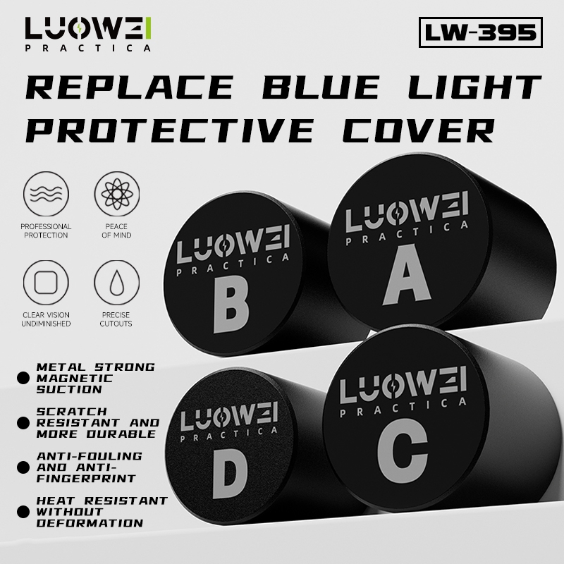 LUOWEI LW-395 4-in-1 Aluminum Alloy Replacement Blue Light Protective Cover Set
