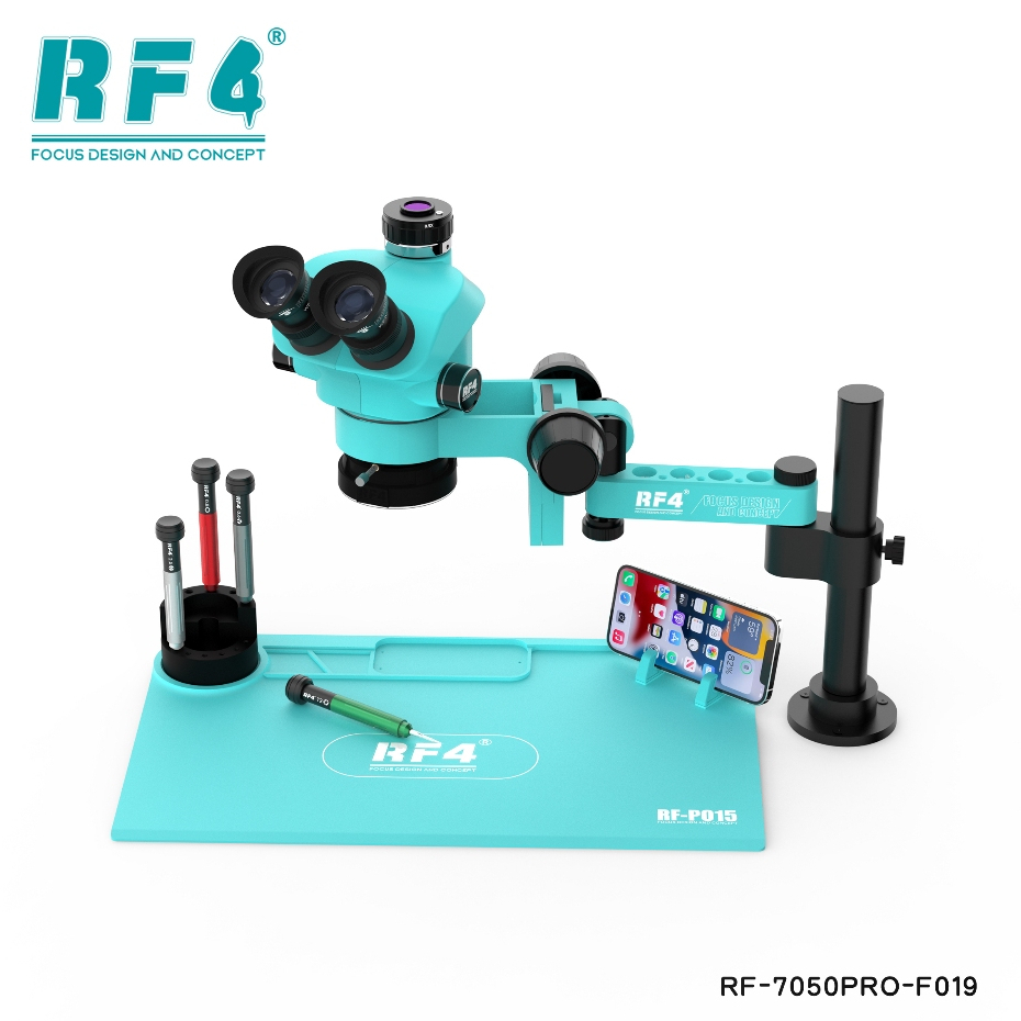 RF4 RF7050PRO-FO19 360° Adjustable Universal Telescopic Rotating Lifting Microscope