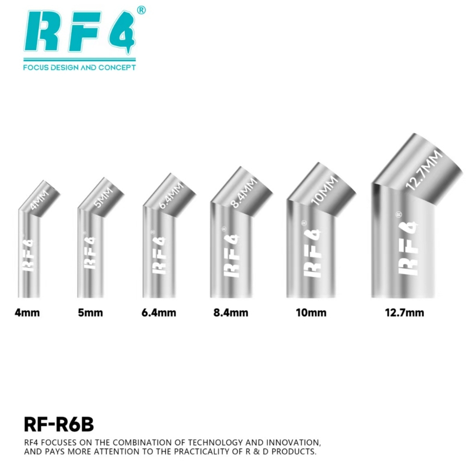 RF4 RF-R6B Diagonal Air Gun Nozzle Set ( 4mm / 5mm / 6.4mm / 8.4mm / 10mm / 12.7mm )