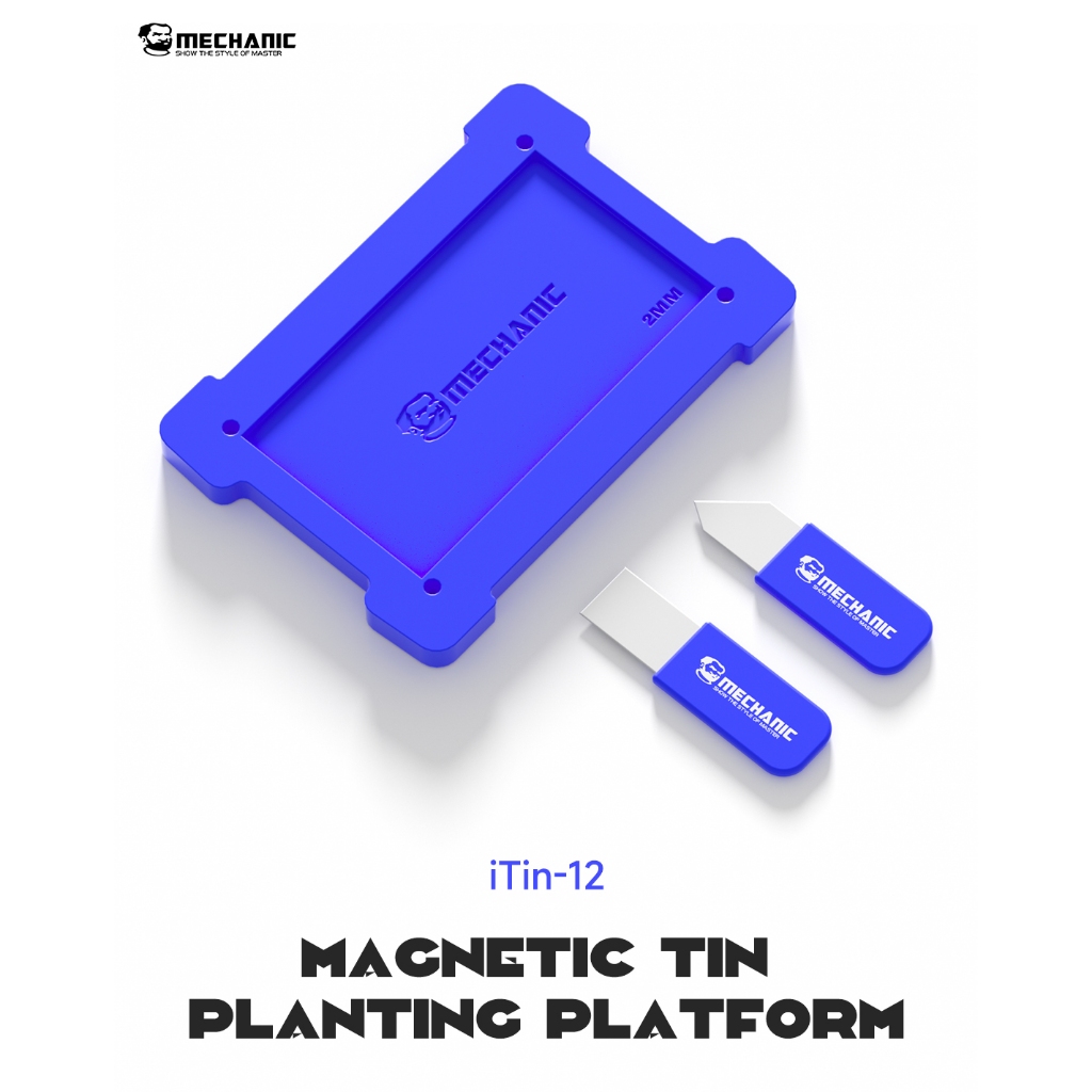 MECHANIC iTin-12 BGA Reballing Stencil Magnetic Tin Plating Platform