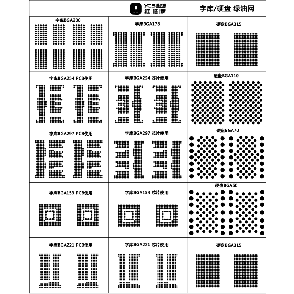 YCS Nand Hard Disk Series Solder Mask Repair the Green Oil Mesh