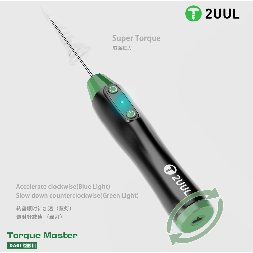2UUL DA51 Torque Master for Mobile Phone Tablet Maintenance Motherboard PCB Board Glue Cleaning Remover - Image 5