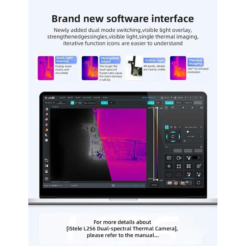 TERMOCAMERA AD INFRAROSSI QIANLI HUBEN L256 DUAL-SPECTRAL - Image 6