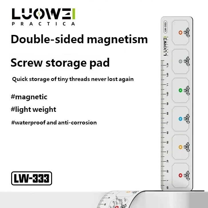 LUOWEI LW-333 Shorter Size Double-Sided Magnetic Screw Storage Pad