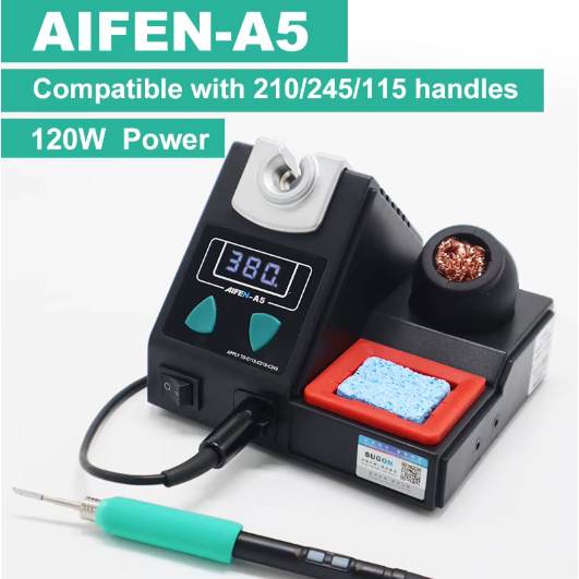 AIFEN A5 Lead-free Digital Display Electronic Rework Soldering Station with C210 Handle