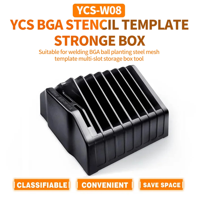 YCS YCS-W08 BGA Reballing Stencil Storage Box