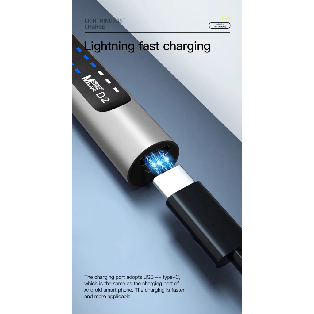 MaAnt D2 Intelligent Charging Polish Pen for Phone Motherboard CPU IC Polishing - Image 4