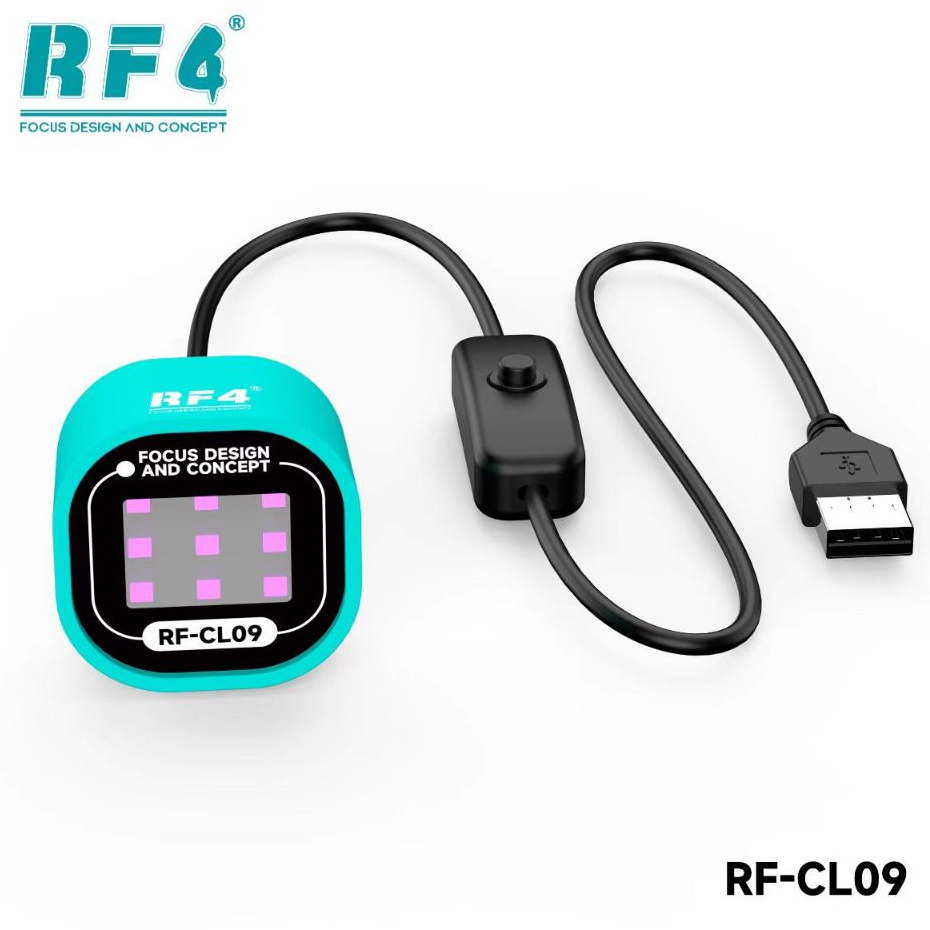 RF4 RF-CL09 9Pcs Bright Beads USB Mini UV Curing Lamp for Mobile Phone Repair - Image 7