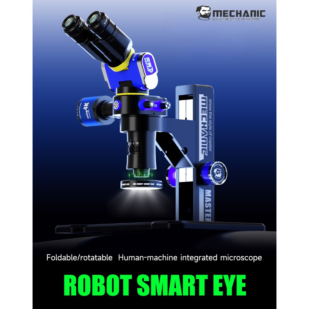 MECHANIC Robot Smart Eye 7X-45X Foldable / Rotatable Human-Machine Integrated Microscope