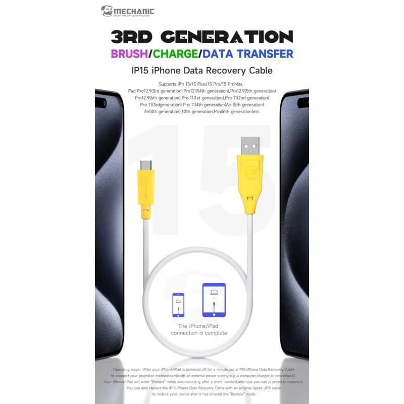 Mechanic IP15 Automatic Recovery Mode Cable Type C