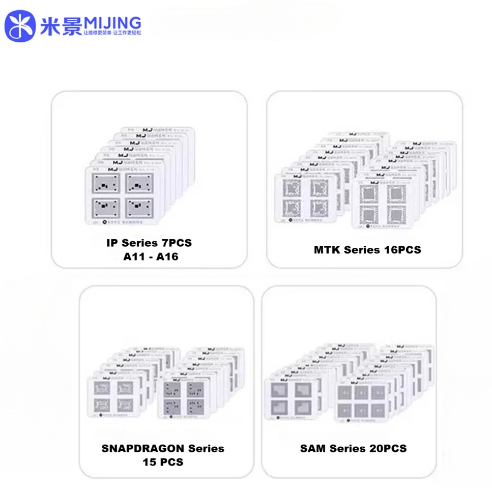 MIJING Green Oil Net UV Solder Mask Ink Kit For IP / SAM / Qualcomm / MTK