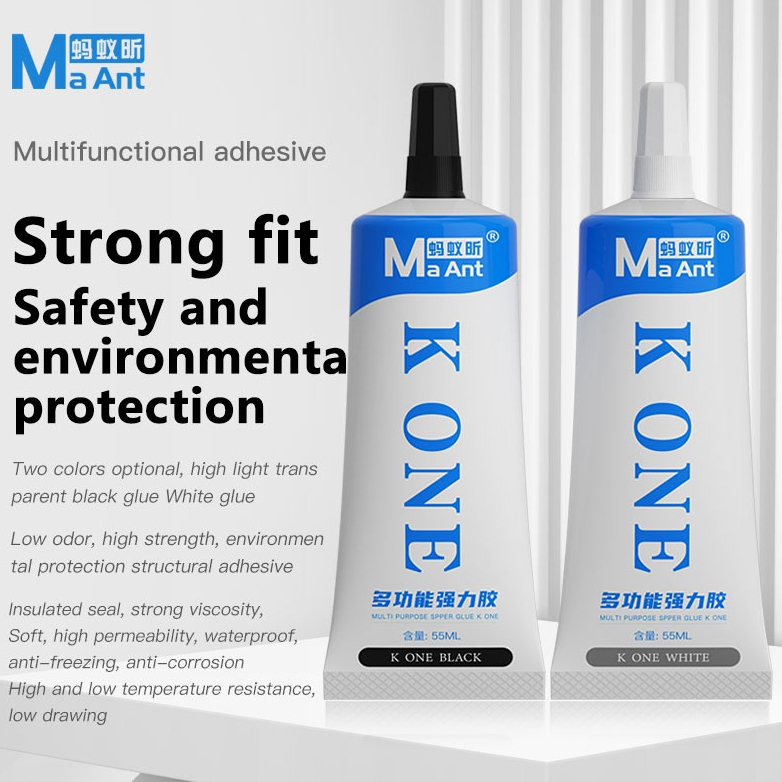 MaAnt K ONE Multi Purpose Super Glue【 Black / White 】( 55ML )