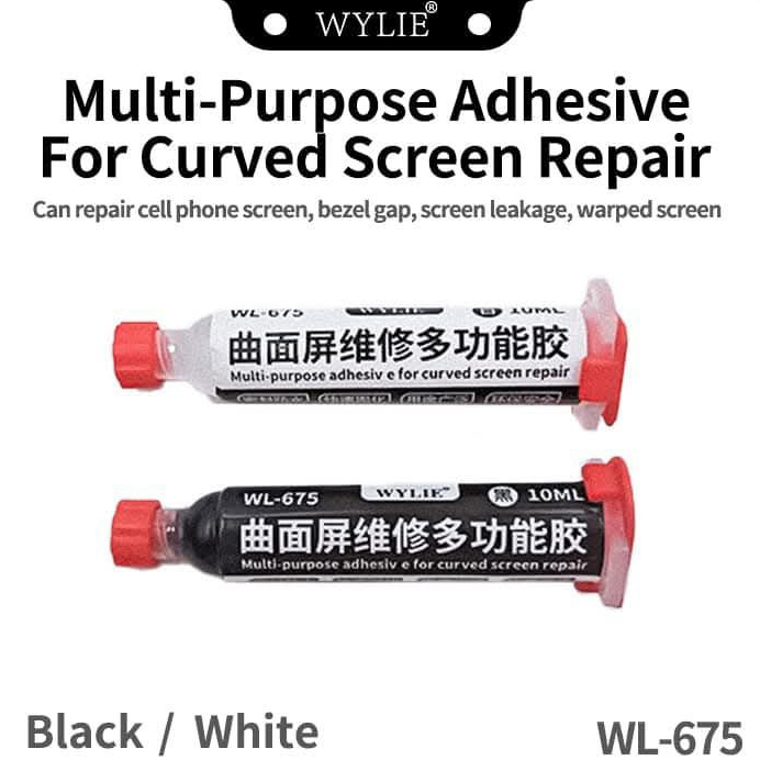 WYLIE WL-675 Mobile Phone Curved Screen Middle Frame Bonding Adhesive 10ML